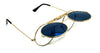 Lennon Flip Up Gold / Blue Mirror