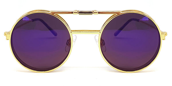 Lennon Flip Up Gold Blue Mirror – Spitfire UK - Main Image