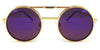 Lennon Flip Up Gold / Blue Mirror