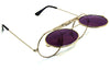 Lennon Flip Up Silver / Bright Purple